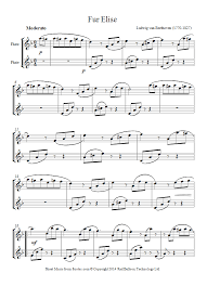 Beethoven Fur Elise Sheet Music For Flute Duet Fur Elise Sheet Music Viola Sheet Music Viola Music