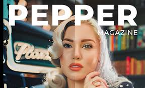 find us. • @peppermagazine • Milkshake Website Builder