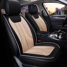 Breathable Mesh Car Seat Cover Soft Ice Silk Fabric Front Rear Seat Automobiles Seat Covers Universal Car Styling