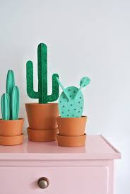 Draw a cactus to fit inside the can. Diy Cacti For Fashionista Magazine Enter My Attic