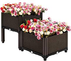 Raised beds are a great way of growing a wide range of plants, and are particularly popular for growing fruit and vegetables. Outdoor Indoor Planting Box Container For Garden Patio Balcony Restaurant Elevated Raised Garden Bed Planter Box For Flowers Vegetables Fruits Herbs Kingmys Vegetables Plant Raised Bed Kits Gardening Patio Lawn Garden