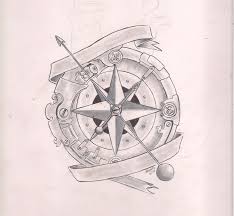 Steampunk Compass Drawing Pesquisa Google Compass Tattoo Steampunk Compass