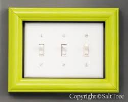 Sometimes It S The Simplest Things Just An Old Frame Or One From The Dollar Store Painted A Pop Accent Color Makes A Lightswitch A Small Focal Old Picture Frames Home Crafts Home Projects