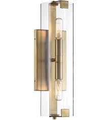 Savoy House 9 9771 2 322 Winfield 2 Light 5 Inch Warm Brass Sconce Wall Light