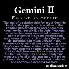 Gemini And The End Of An Affair Gemini Gemini Zodiac Gemini Personality