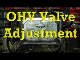 How To Adjust Valves On Ohv Small Engines Valve Clearance