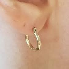 0.6 total diamond carat weight. Jewelry 14k Yellow Gold 12mm Or 14mm Hoop Earrings Poshmark