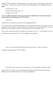 Indian relay racing the rules of indian relay racing are simple. Ginsberg Embracing Risk In Urban Education Curio Chegg Com