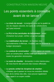 La Check List Indispensable Avant De Commencer Son Projet De Construction De Maison Individuelle Construction Maison Neuve Construction Construction Maison