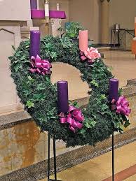 Advent Wreath Catholic Church Google Search Advent Church Decorations Church Christmas Decorations Advent Decorations