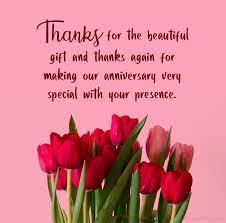 Thank You Messages For Anniversary Wishes - Wishesmsg