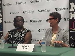 Last night Michigan Interscholastic Press Association campers participated  in a panel discussion with Oprah Jrenal, Lara Slee, George White and Cody  Wallinga