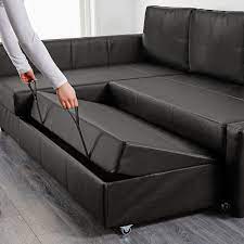Friheten Eckbettsofa Mit Bettkasten Bomstad Schwarz Ikea Osterreich Modernes Ledersofa Ledersofa Bett Lagerung