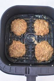 I'll show you how to cook cheeseburgers in your air fryer with my easy recipe, or if you prefer you can simply use ready made or frozen beef burgers, or make air fryer turkey burgers, it's really up to you! Easiest Air Fryer Turkey Burgers Grain Free Gluten Free