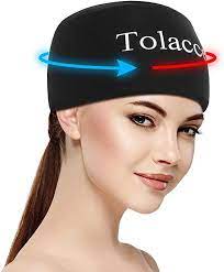 Amazon Com Tolaccea Headache Hat And Migraine Relief Ice Cap Hot Cold Therapy Compression Ice Hat Wearable Tension Headache Cluster Headaches Headache Relief