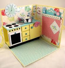 Happy Fifties Kuche In Der Marianne Doe19 Pop Up Cards Cool Paper Crafts Paper Crafts Cards