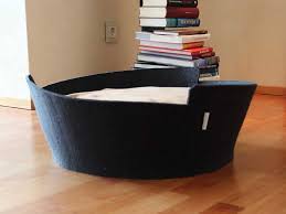 There are many types of dog beds choose from, including orthopedic & waterproof designs. Designer Dog Beds For Small Dogs Out Of Felt A Cosy Place To Be