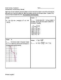 Circuit Training Functions 2 College Algebra Circuit Training Circuit