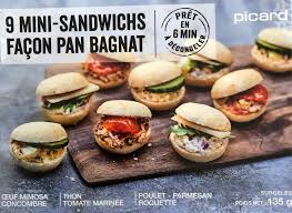9 Mini Sandwichs Facon Pan Bagnat Picard 135 G