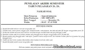 Maybe you would like to learn more about one of these? Soal Pas Sejarah Indonesia Kelas 12 K13 Tahun 2020 2021 Websiteedukasi Com