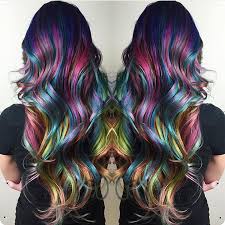 Black And Rainbow Hair Color Amazing Rainbow Hair Color And Style By Christi Edier Hotonbeauty Com Mermaid Hair Unicorn Hair Long Hair Long Colo Hair Styles Cool Hair Color Cool Hairstyles