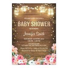 Baby Shower Invitation Coed Rustic Floral Garden Zazzle Com Floral Baby Shower Invitations Rustic Baby Shower Invitations Wedding Celebration Invitation
