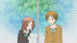 This Is From The Anime Isshuukan Friends The Couple In The Picture Is Yuuki Hase And Kaori Fujimiya Anime Japanese Cartoon Couple Cartoon