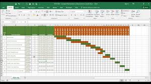 Tech 018 Compare Estimated Time Vs Actual Time In A Time Line Gantt Chart In Excel Youtube Excel Dashboard Templates Gantt Chart Gantt