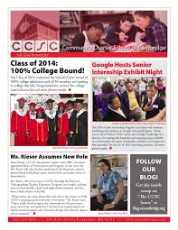 CCSC Newsletter, Fall 2014 by Communications at CCSC