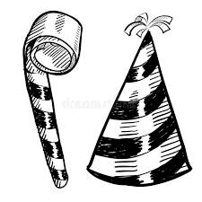 Party Hat And Noisemaker Sketch Doodle Style New Year S Eve Party Hat And Noise Spon Style Doodle Eve Year Party Hats New Years Hat Noise Makers
