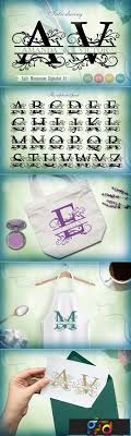 Cut files for cricut & silhouette. Split Monogram Alphabet 01 1421104 Freepsdvn
