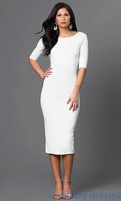 Black Three Quarter Sleeve Midi Dress Dresses Homecoming Dresses Tight Women Dress Sale