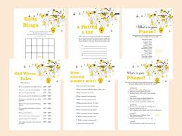 Bee Themed Baby Shower Games Magical Printable