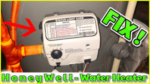 Pressing the button causes a piezo electric device to create a spark to light the. Honeywell Water Heater Fix How To Turn It On Youtube
