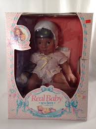 Real Baby Doll By Judith Turner New Born 17 Wide Eyed Hasbro Nrfb Black Vinyl Real Baby Dolls Baby Dolls Dolls