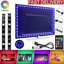 5v Usb Led Strip Lights Tv Back Light 5050 Rgb Colour Changing With 24key Remote Ebay Led Strip Lighting Strip Lighting Rgb Led Strip Lights