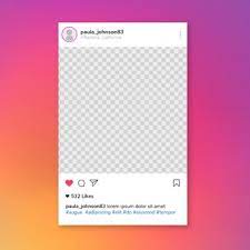 Blank instagram post template png. Instagram Frame Images Free Vectors Stock Photos Psd
