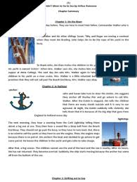 Based on one of the novels above, write about one of the themes in the story. Pt3 Novel We Didn T Mean To Go To Sea Nature