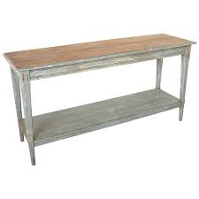 When executed well the kitchen island bench can be a stylish, practical and functional element that adds great value to a home and the way we live and interact within it. French Painted Oak Draper S Table Console Table Or Kitchen Island Circa 1900 At 1stdibs
