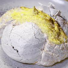 Watch Cosme S Corn Husk Meringue Is An Nyc Dessert Icon Nyc Dessert Meringue Desserts Desserts