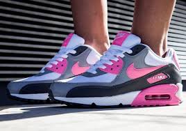 Nike Air Max 90 White Pink Glow Wolf Grey Sneakernews Com Nike Air Max 90 White Nike Free Shoes Nike Air Max