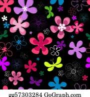 141,000+ vectors, stock photos & psd files. Clip Art Vector Repeating Dark Floral Pattern Stock Eps Gg63864702 Gograph