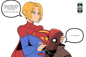 Red hood and supergirl