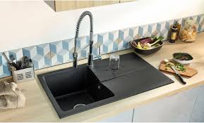 Evier A Encastrer 1 Bac Avec Egouttoir Resine Noir Tecto1no Au Meilleur Prix En Stock Livraison Rapide Dans Toute La France Decouvre En 2020 Egouttoir Evier Bac