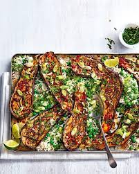 Teriyaki Aubergine With Rice Recipe Delicious Magazine Recept Heerlijk Eten Eten Recepten