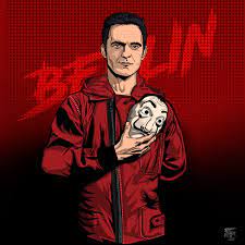 He controls and definitely likes to be the centre of attention. Artstation Berlin Money Heist Vector Art Soumik Choudhury