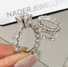 Diamonds All The Way Around Womens Engagement Rings Wedding Jewelry Wedding Rings Engagement