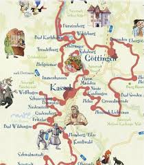 Die Marchenstrasse The Fairy Tale Road Stadtplan Ich Liebe Deutschland Kassel