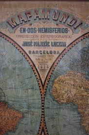 Um mapa mundi, também conhecido como planisfério, é um mapa do mundo que representa o globo neste mapa mundi podemos observar que os vinte maiores países do mundo são a rússia. Circa 1914 Spanish Mapamundi Decorative Items