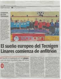What to do if diariojaen.es is down? Diario Jaen Con El Tecnigen Linares En Europa Real Club Tenis De Mesa Linares